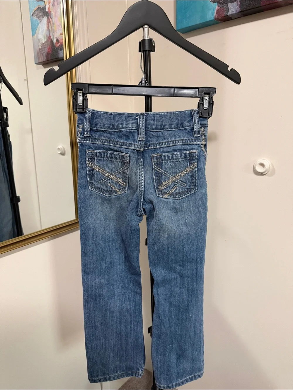 Wrangler 20X Kids Blue Denim Jeans - 7 Slim